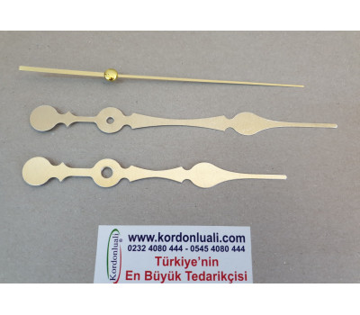 Akrep 13,8 cm Yelkovan 17 cm Metal Gold 100 Adet