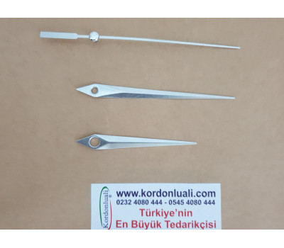 Akrep 7 cm Yelkovan 9,3 cm Metal Gümüş 100 Adet